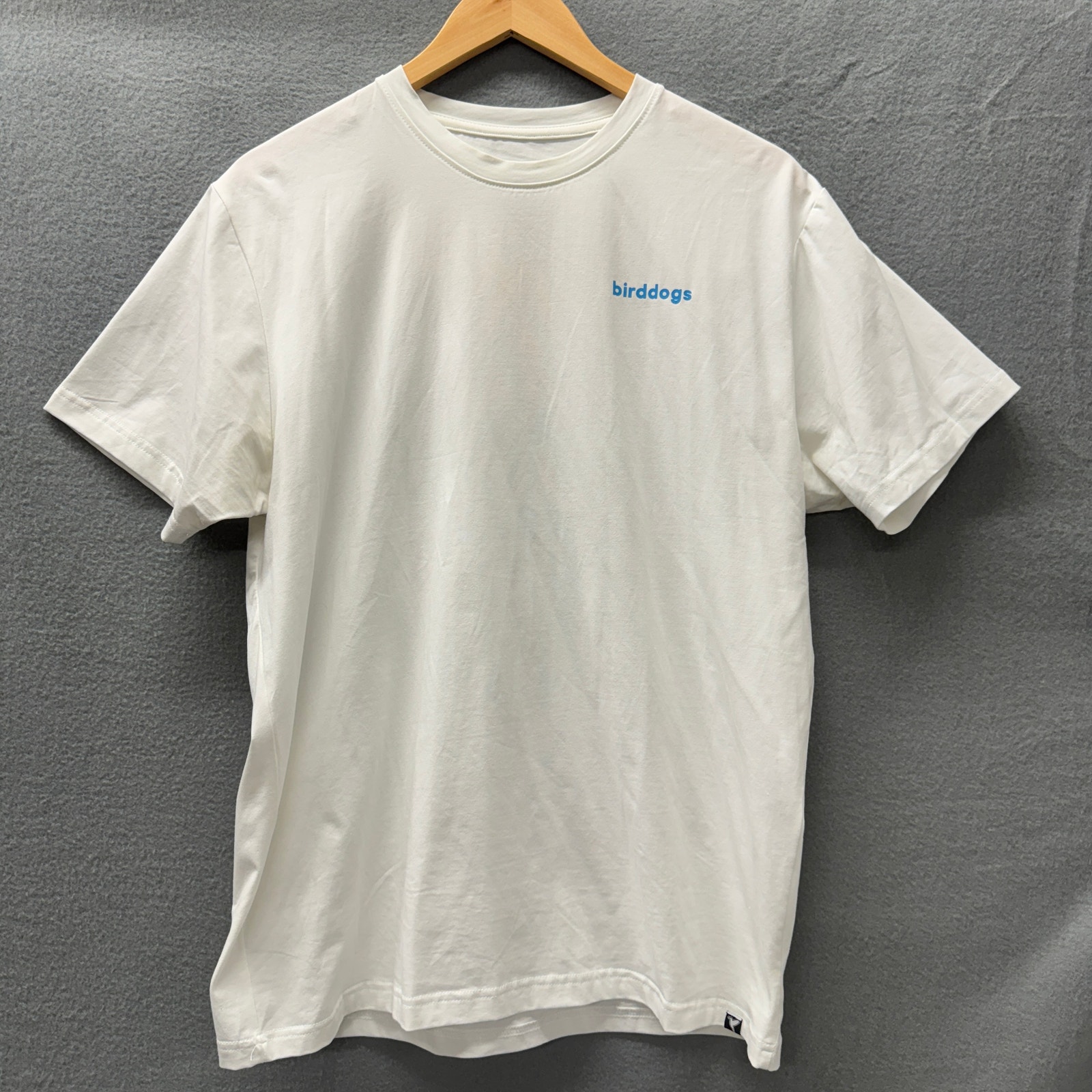 Birddogs T-Shirt Mens Large White Blue Hummingbird Mosaic Graphic Print Tee Golf